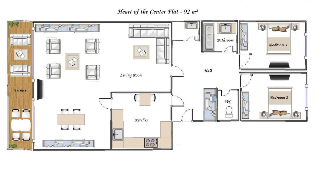 Heart Of Nice- Modern Elegant 2Br Flat Big Terrace Eksteriør billede